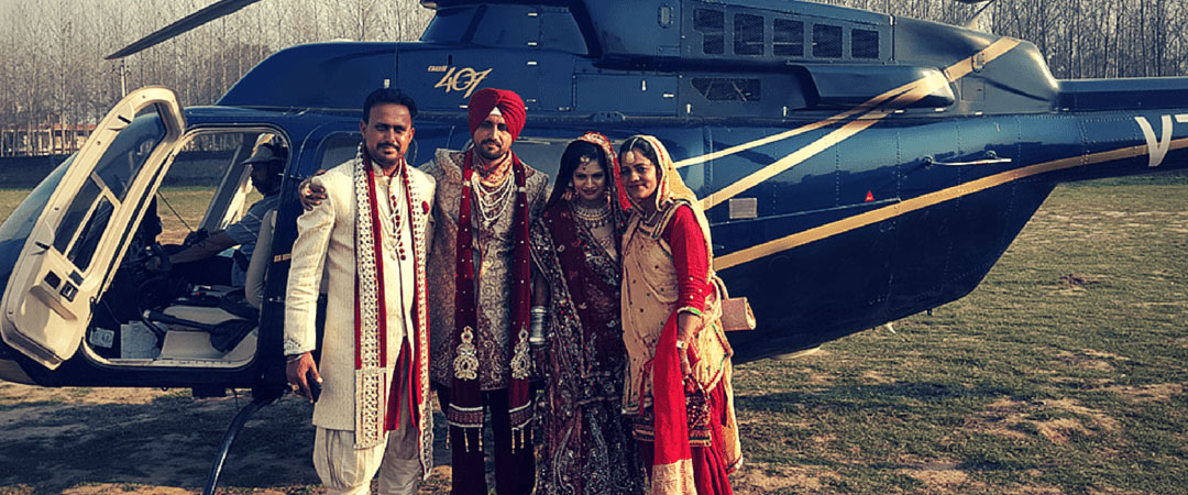 Helicopter Rental Services For Wedding in Kerala